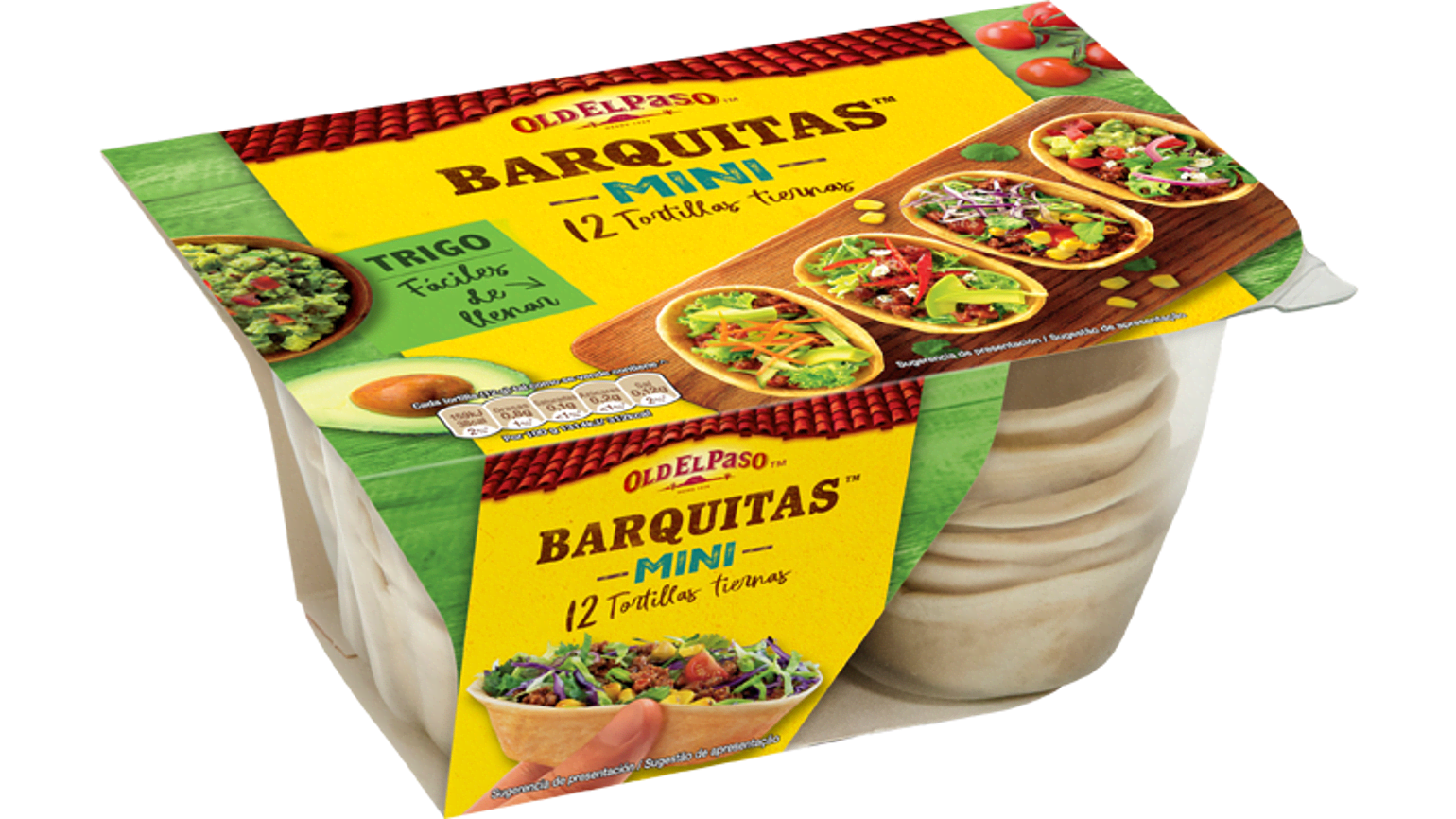 Twelve Mini Barquitas Tortilla  